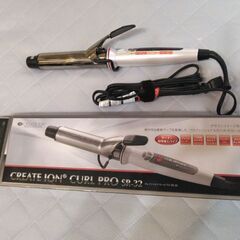 【受渡者決定済】ヘアアイロン　コテ　クレイツイオンカールプロ　SR-32の画像