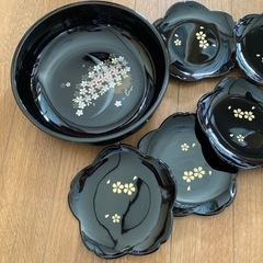 未使用　お菓子入れ　茶盆５枚の画像