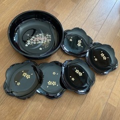 未使用　お菓子入れ　茶盆５枚