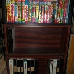 VHSビデオ 木製ラック新品1984〜1990頃 TDK フジ ...