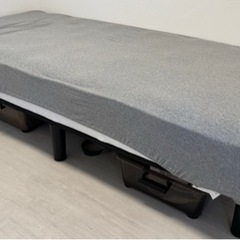 【ショート丈セミシングルベッド】幅80cm 奥行180cm　マッ...