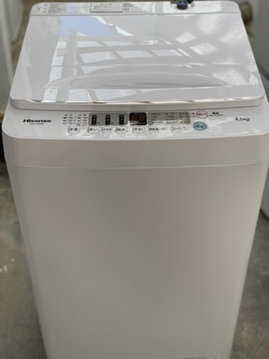 送料・設置込み可　洗濯機　4.5kg Hisense 2022年