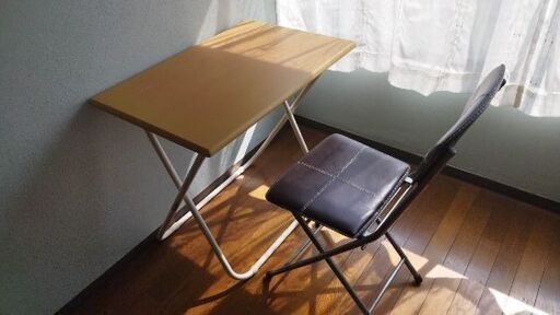 折りたたみ机、いすセット