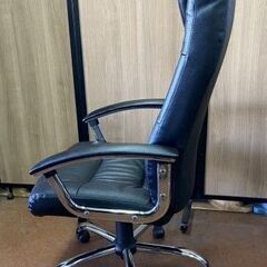 美品　在庫2脚あり　レザーチェア　 サンワサプライ　本革 ハイバック 高級感あふれる本革張りハイバックチェア SNC-L7K　椅子　デスクチェアの画像