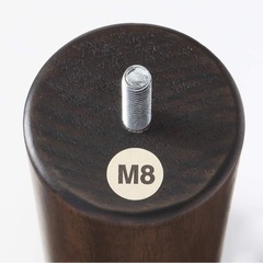 【取引先決定】無印良品 木製脚・26cm/ブラウン(M8) 4本組 の画像