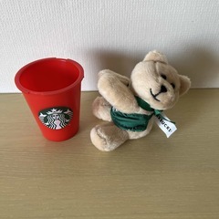 スターバックス　マグネット付きミニベアリスタとミニカップ
