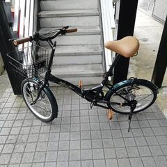 ２０インチ折り畳み自転車（モスグリーン）