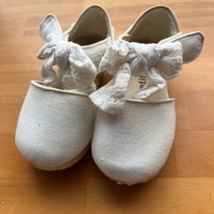 petit main 白 サンダル 14.0cm　