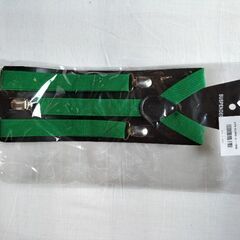 サスペンダー（緑）新品未使用