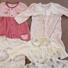 50-70cm 女児　カバーオール　ロンパース　まとめ売りの画像