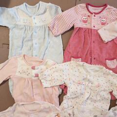 50-70cm 女児　カバーオール　ロンパース　まとめ売りの画像