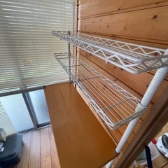 【⭐️最値下げ⭐️】エレクター　ホワイトラックの画像