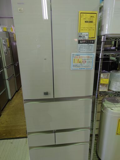 東芝 6ﾄﾞｱ冷蔵庫 GR-J560FV 2016年製