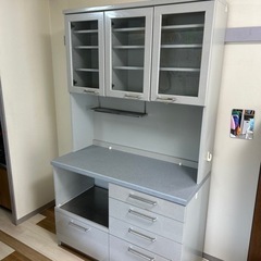 [決定]大容量　食器棚 カップボード コンセント付き