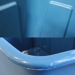 □　① 日本製 和泉化成 ドーム衣装ケースクリアＢ  9878Ｂ ドーム衣装ケースクリアＢ キズあり 幅70㎝ 高さ74cm 奥行50㎝ の画像