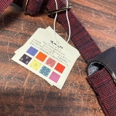 【新品未使用】儀右ヱ門 ギエモン　久留米絣のポシェット　かすり　綿100% ショルダーバッグ　GIEMONの画像