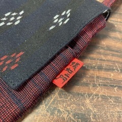 【新品未使用】儀右ヱ門 ギエモン　久留米絣のポシェット　かすり　綿100% ショルダーバッグ　GIEMONの画像
