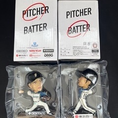 【2体セット】大谷翔平 ボブルヘッドドール 非売品 ピッチャー&バッター 日ハム 大谷翔平 ボブルヘッド 日ハム ピッチャー バッター2体セット