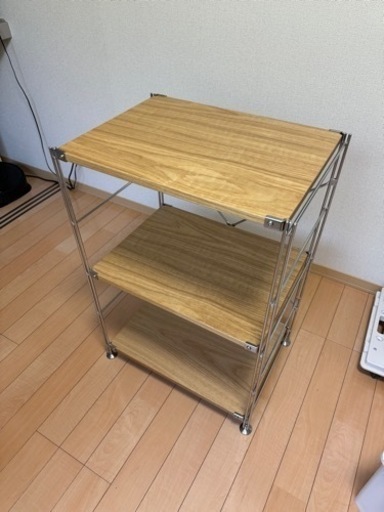 無印　ステンレス　ユニット　シェルフ　オーク