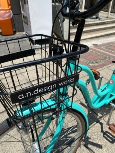 自転車 22インチ　水色