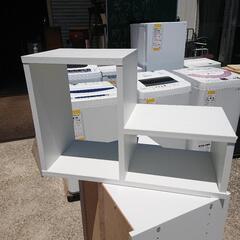 USED【L字ホワイトオープンラック】の画像