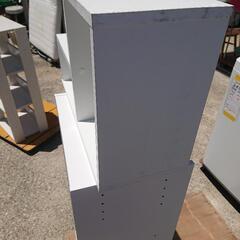 USED【L字ホワイトオープンラック】の画像