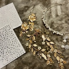ウェディングアクセサリーとベール💒流行りのアイテム！高見え✨これ...