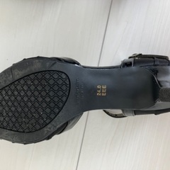 【船橋市】Marie Claire  マリクレール　ストラップ　パンプス24cm 黒　ブラック　1回着用の画像