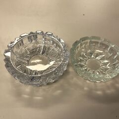 【0円！】灰皿　昭和なガラス製 2個セット