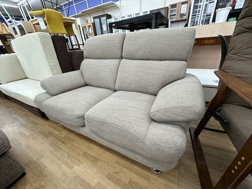 ドリーム川西店御来店限定】 2Pソファ ブラウン H900×W1500×D900 本物