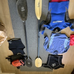 川下り用カヌーの画像