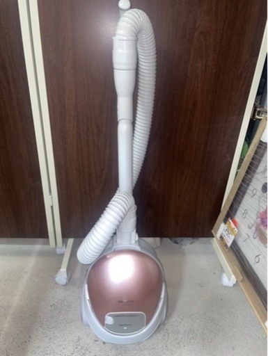 お話中　HITACHI  日立　電気掃除機　紙パック式　クリーナー　CV-V500  2023年製　ピンク/グレー　稼働確認済　中古　③