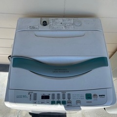 洗濯機　SANYO ASW800SB(W)の画像
