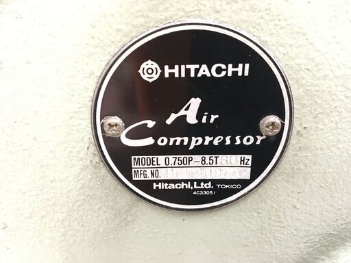 【エコツール 知立店】Hitachi/日立工機 ベビコン/エアーコンプレッサー 0.750P 8.5T6   ITC3V0WH1MDO【愛知県/知立市/工具】