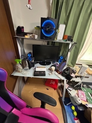 ガラステーブル2段