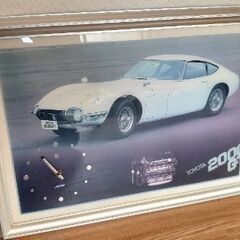 ジェコー壁掛け時計　トヨタ2000GT