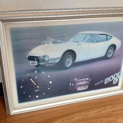 ジェコー壁掛け時計　トヨタ2000GT