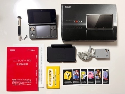 【配送可能】ニンテンドー3DS一式 コスモブラック 本体 充電器