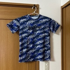 ローリングス　ブルー柄Tシャツ　Sサイズ