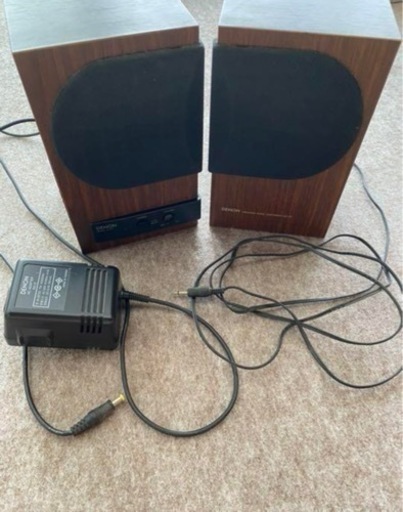 DENON SC-P7　木のスピーカー 通電確認のみ