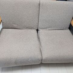 無印　ウレタンポケットコイル２シーター　ソファーの画像