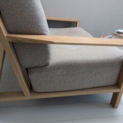 無印　ウレタンポケットコイル２シーター　ソファーの画像