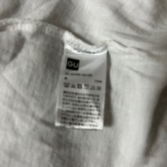 【試着のみ】GU ホワイトTシャツ　ジーユー　レディースMサイズ 無地 半袖Tシャツ クルーネックの画像