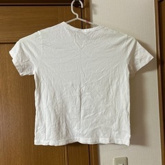【試着のみ】GU ホワイトTシャツ　ジーユー　レディースMサイズ 無地 半袖Tシャツ クルーネックの画像