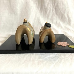 ミニチュア　ひな人形　磁器の画像