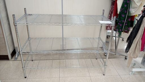 ★ジモティ割あり★ アイリスオーヤマ メタルラック シルバー H90×D46×W119 クリーニング済み TJ7194