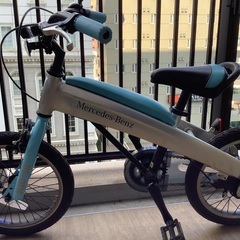 子供用自転車16インチ、メルセデス・ベンツ（補助輪着脱可能）の画像