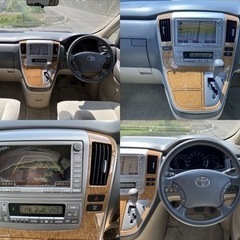 北海道発　アルファードG　AX　178000km　車検令和8年5月まで！　キーレス　ETC　純正ナビ バックカメラ 左パワースライドドア　の画像