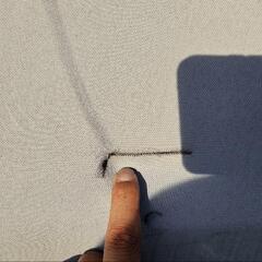 バイクガレージ　DOPPELGANGER　ドッペルギャンガー バイクガレージ 奥行2150mm 屋外簡易車庫 中型バイク専用のスリムなガレージ [W115×L(D)215×H175cm] DCC539-GY グレー
　の画像