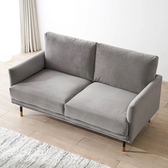 LOWYA人気商品‼️2人掛けソファ フロアソファ ベルベット調
